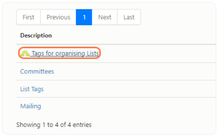 List Tags - Categorising and Organising your Lists – Donorfy Support
