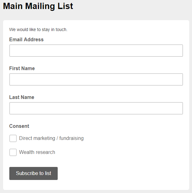 Mailchimp GDPR Features And Donorfy – Donorfy Support